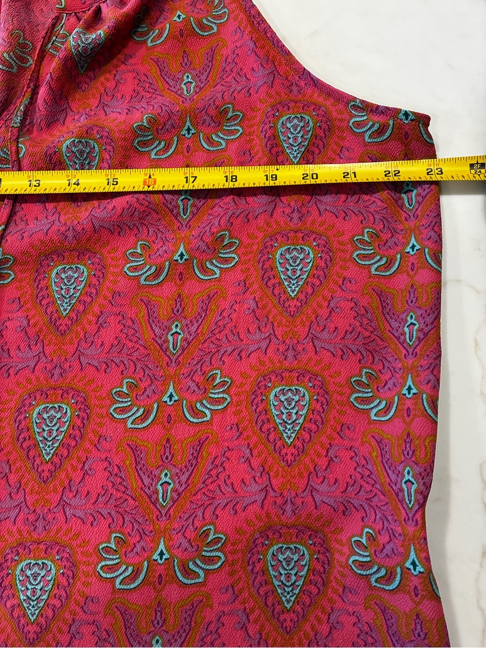 Rose & Olive Pink Paisley-Print Sleeveless V-Neck Camisole - Picture 4 of 4